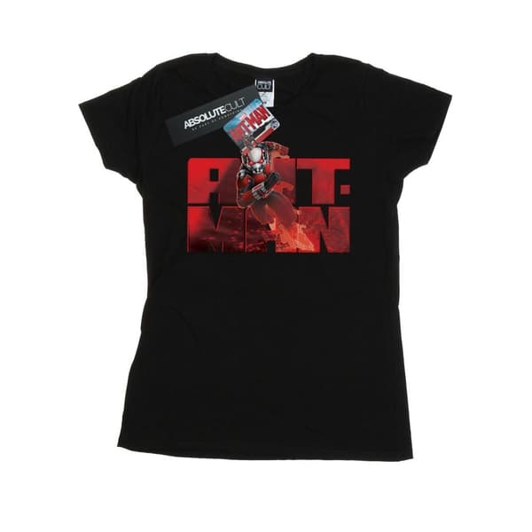 Marvel Womens/Ladies Ant-Man Running Cotton T-Shirt Black L