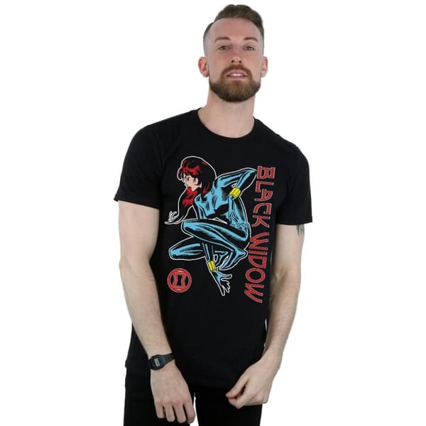 Marvel Black Widow i aktion - T-shirt för herrar