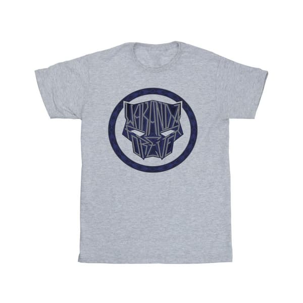 Marvel Girls Wakanda Forever Tribal Icon Cotton T-Shirt