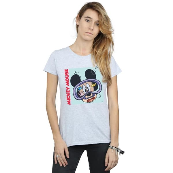 Disney Dam/Tjej - Musse Pigg under vatten - T-shirt i bomull