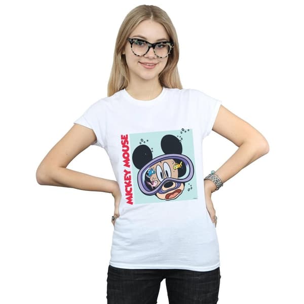 Disney Dam/Tjej - Musse Pigg under vatten - T-shirt i bomull