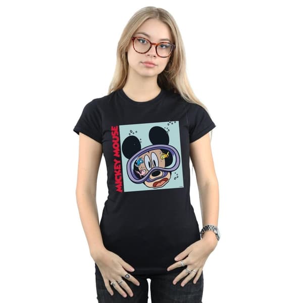Disney Dam/Tjej - Musse Pigg under vatten - T-shirt i bomull