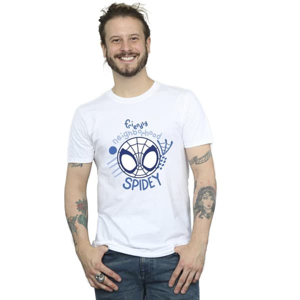 Marvel Mens Spidey And His Amazing Friends Neighbourhood T-Shirt