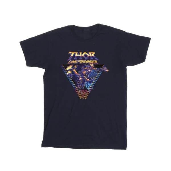 Marvel Girls Thor Love And Thunder Logo Triangle Cotton T-Shirt