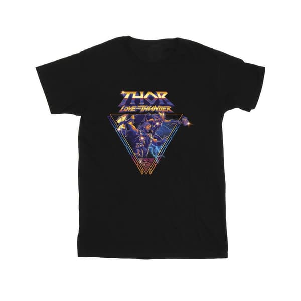 Marvel Girls Thor Love And Thunder Logo Triangle Cotton T-Shirt