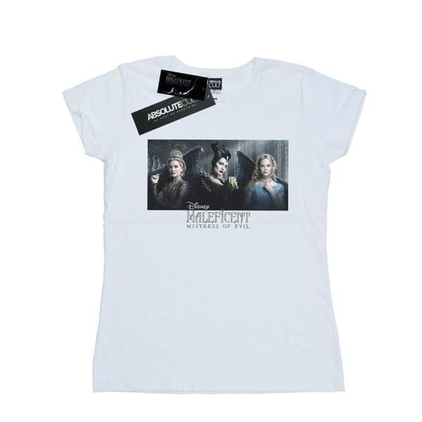 Disney Womens/Ladies Maleficent Mistress Of Evil Character Poster Cotton T-Shirt