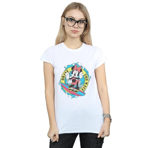Disney Dam/Tjej Minnie Mouse Brave The Wave - T-shirt i bomull