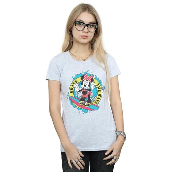 Disney Dam/Tjej Minnie Mouse Brave The Wave - T-shirt i bomull