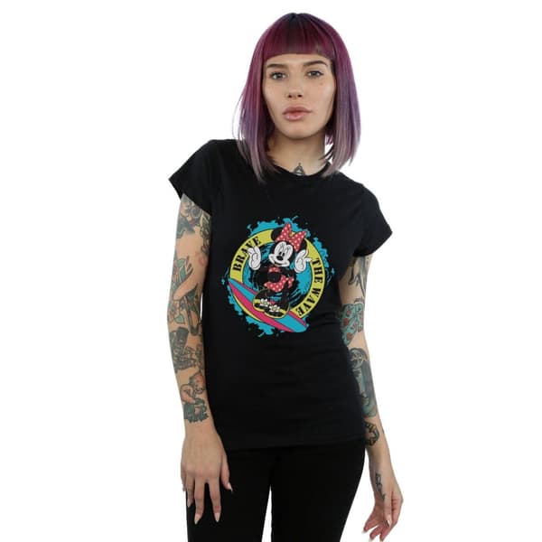 Disney Dam/Tjej Minnie Mouse Brave The Wave - T-shirt i bomull