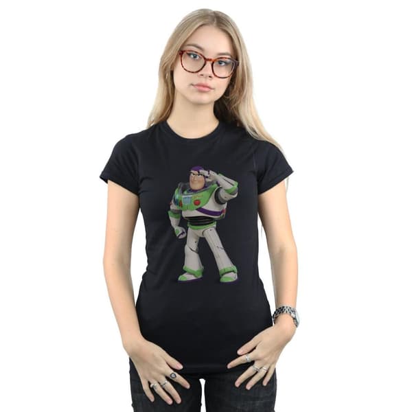 Disney Dam/Tjej Toy Story Buzz Lightyear stående t-shirt i bomull