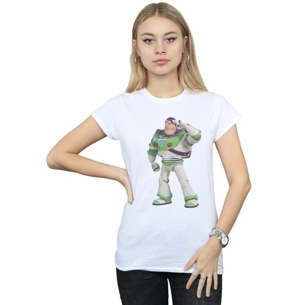 Disney Dam/Tjej Toy Story Buzz Lightyear stående t-shirt i bomull