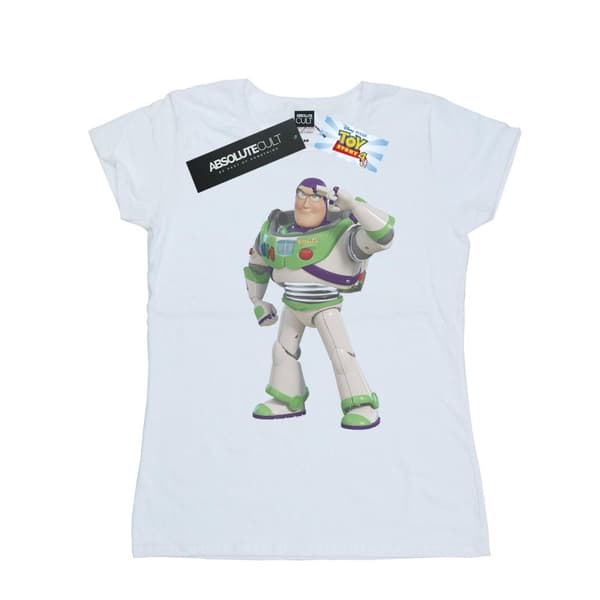 Disney Dam/Tjej Toy Story Buzz Lightyear stående t-shirt i bomull