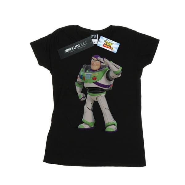 Disney Dam/Tjej Toy Story Buzz Lightyear stående t-shirt i bomull