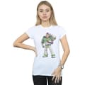 Miniatyrbild 2 av 3: Disney Dam/Tjej Toy Story Buzz Lightyear stående t-shirt i bomull