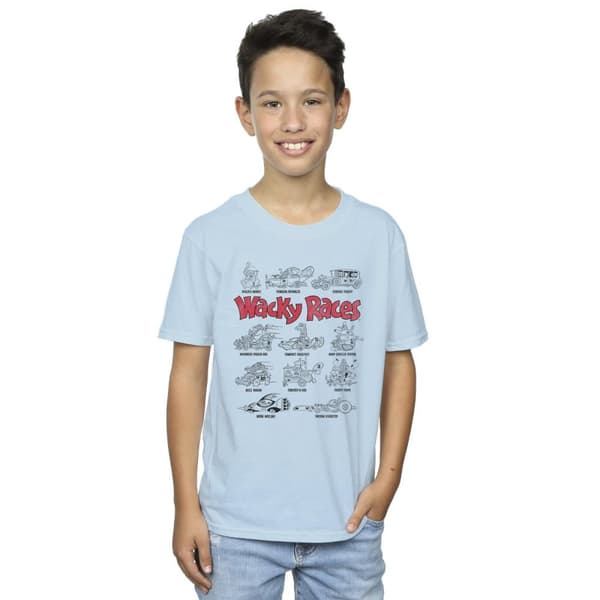Wacky Races Boys Car Lineup T-Shirt