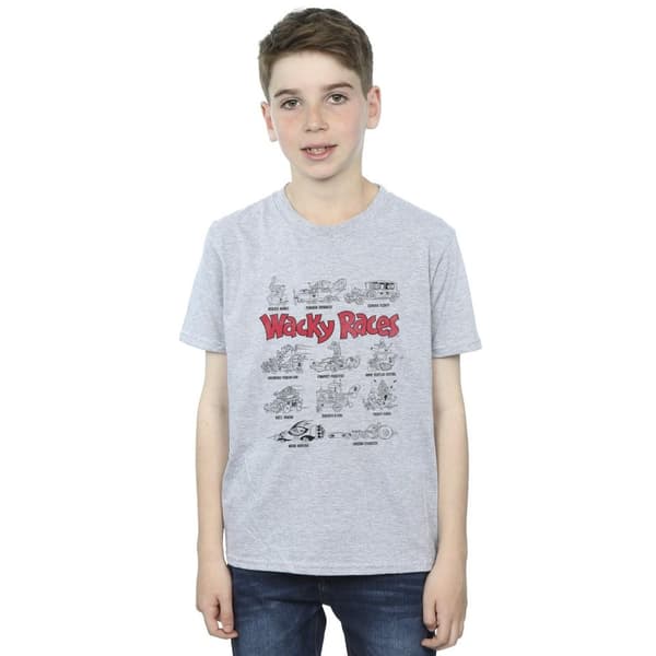 Wacky Races Boys Car Lineup T-Shirt