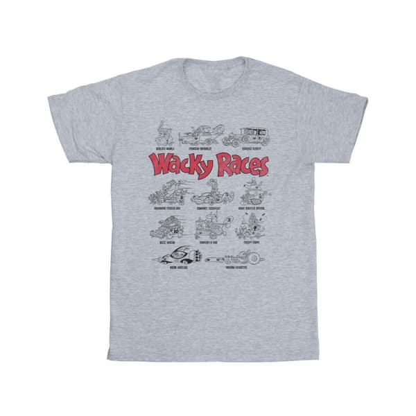 Wacky Races Boys Car Lineup T-Shirt