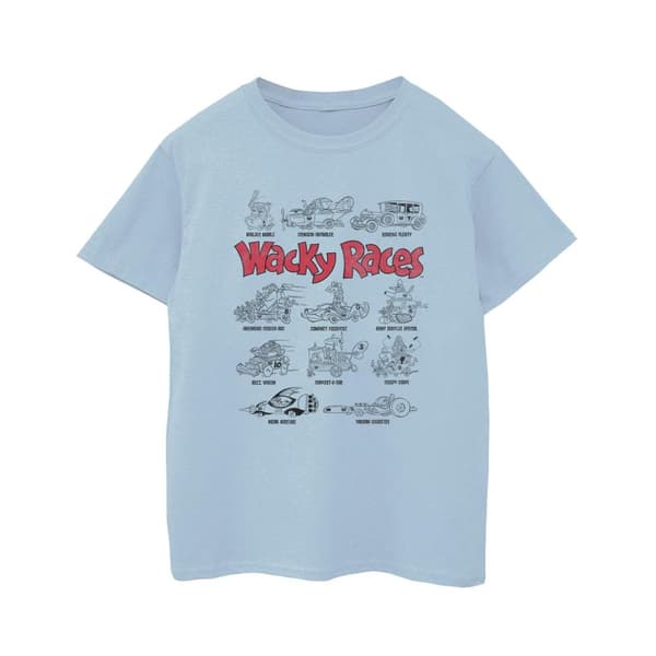 Wacky Races Boys Car Lineup T-Shirt
