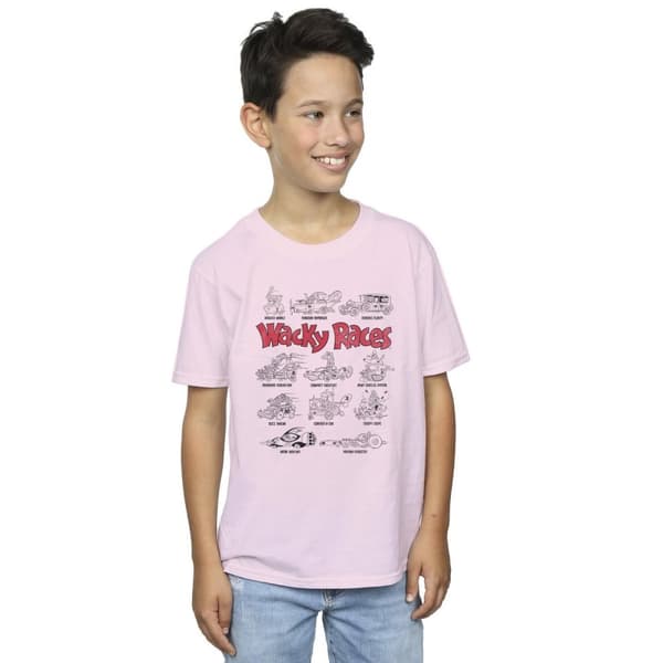 Wacky Races Boys Car Lineup T-Shirt