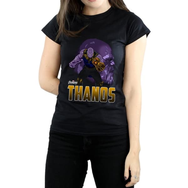 Marvel Womens/Ladies Avengers Infinity War Thanos Character Cotton T-Shirt