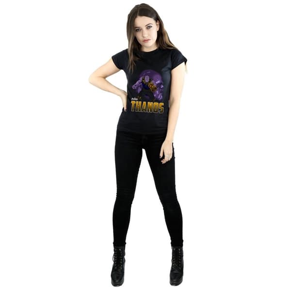 Marvel Womens/Ladies Avengers Infinity War Thanos Character Cotton T-Shirt