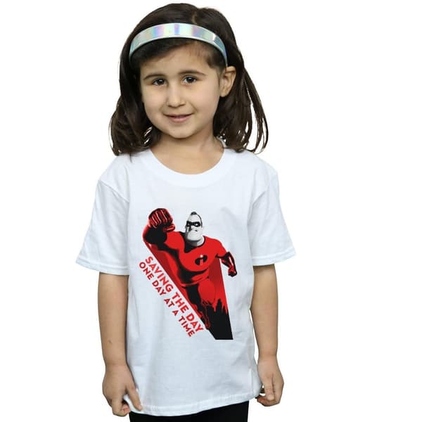 Disney Girls The Incredibles Saving The Day Cotton T-Shirt