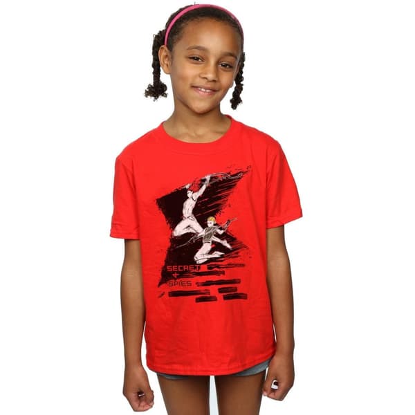 Marvel Girls Black Widow Movie Secrets 4 Spies Cotton T-Shirt