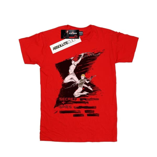 Marvel Girls Black Widow Movie Secrets 4 Spies Cotton T-Shirt