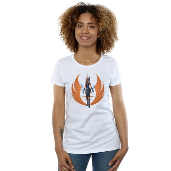 Star Wars Clone Wars Ahsoka Rebel Pose - bomulls-T-shirt för damer/damer