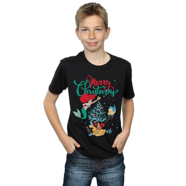 Disney Pojkar Princess Ariel Merry Christmas T-shirt