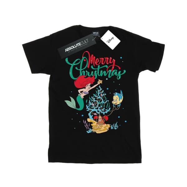 Disney Pojkar Princess Ariel Merry Christmas T-shirt