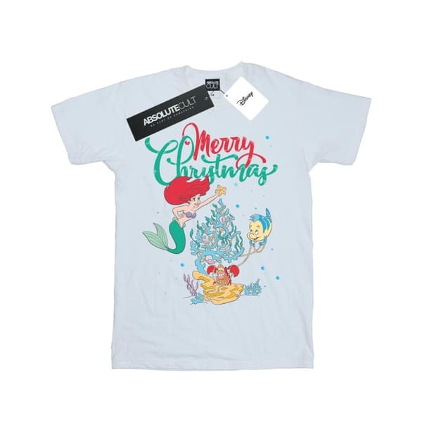 Disney Pojkar Princess Ariel Merry Christmas T-shirt