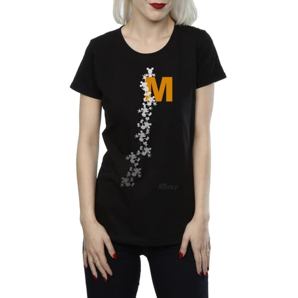 Disney Dam/Tjej Musse Pigg Klättring Silhuetter Bomulls-T-shirt