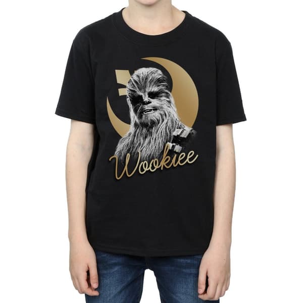 Star Wars Pojkar - Chewbacca-t-shirt i guld från De sista jediriddarna