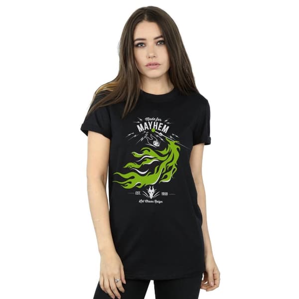 Disney Womens/Ladies Evil Queen Made For Mayhem Cotton Boyfriend T-Shirt