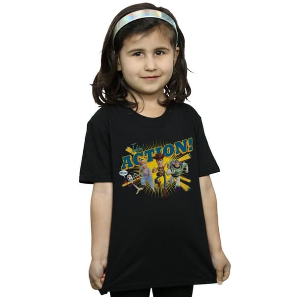 Disney T-shirt i bomull för flickor Toy Story 4 Takin´ Action