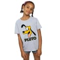 Miniatyrbild 3 av 5: Disney T-shirt i bomull med Pluto-ansikte för flickor