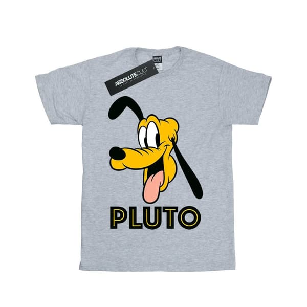 Disney T-shirt i bomull med Pluto-ansikte för flickor