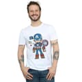 Miniatyrbild 2 av 3: Marvel Captain America Sketch T-shirt för herrar