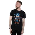 Miniatyrbild 2 av 3: Marvel Captain America Sketch T-shirt för herrar