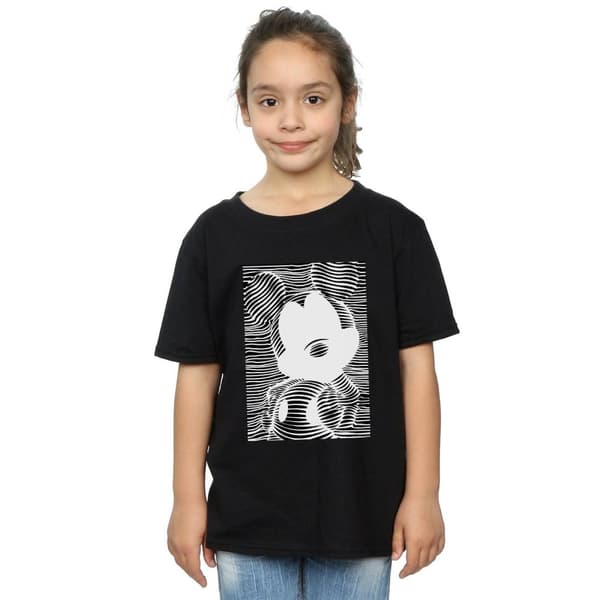 Disney T-shirt i bomull med Musse Pigg-linjer för flickor