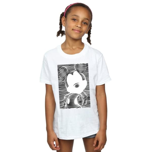 Disney T-shirt i bomull med Musse Pigg-linjer för flickor
