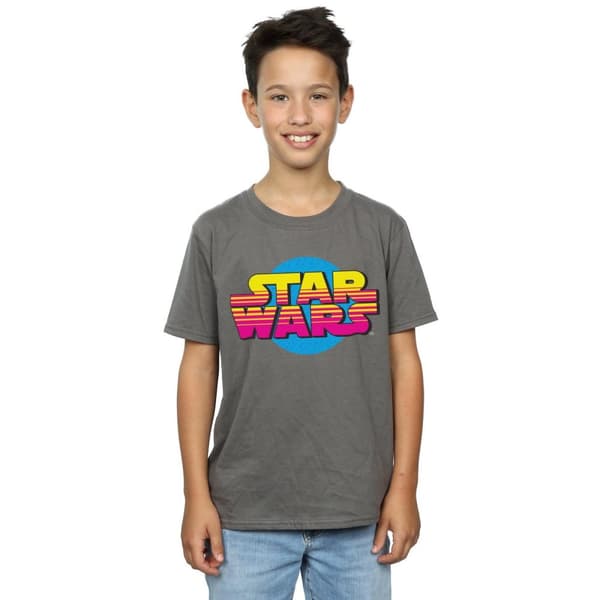 Star Wars Pojkar - T-shirt med logotyp för Summer Fade