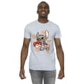 Pikkukuva 2 / 3: Disney Mens Lilo And Stitch Ohana Orange Hibiscus T-Shirt