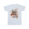 Pikkukuva 1 / 3: Disney Mens Lilo And Stitch Ohana Orange Hibiscus T-Shirt