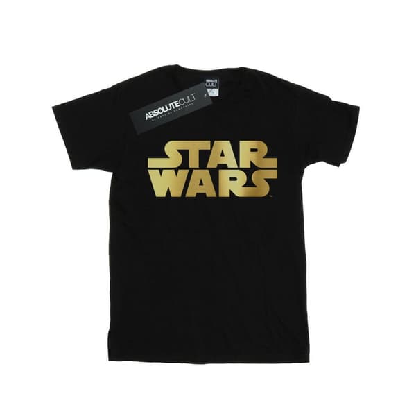Star Wars T-shirt med guldlogotyp för pojkar