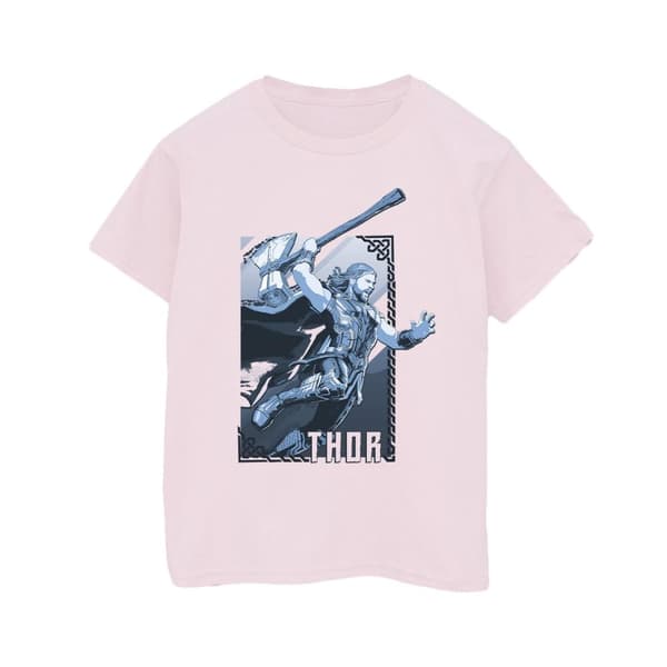 Marvel Dam/Tjej Thor Love And Thunder Attack Boyfriend T-shirt i bomull
