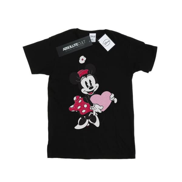 Disney Minnie Mouse Love Heart T-shirt i bomull för flickor