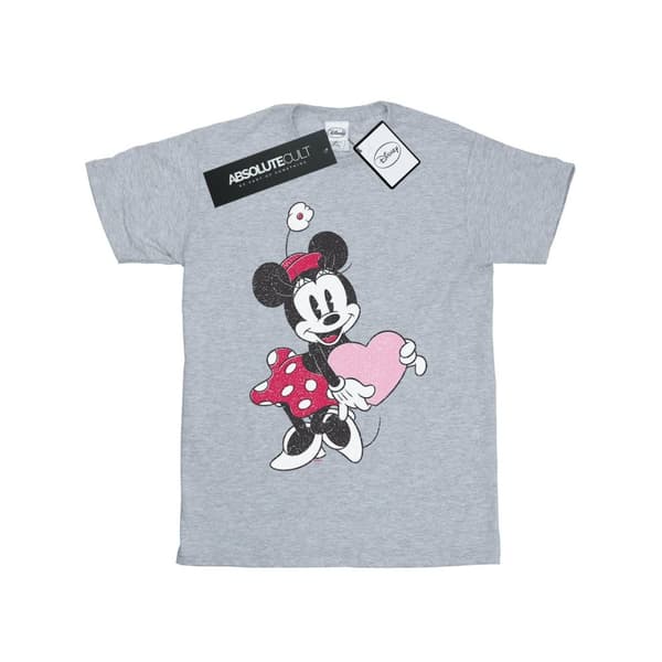 Disney Minnie Mouse Love Heart T-shirt i bomull för flickor