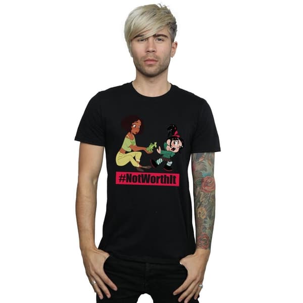 Disney Mens Wreck It Ralph Tiana och Vanellope T-shirt